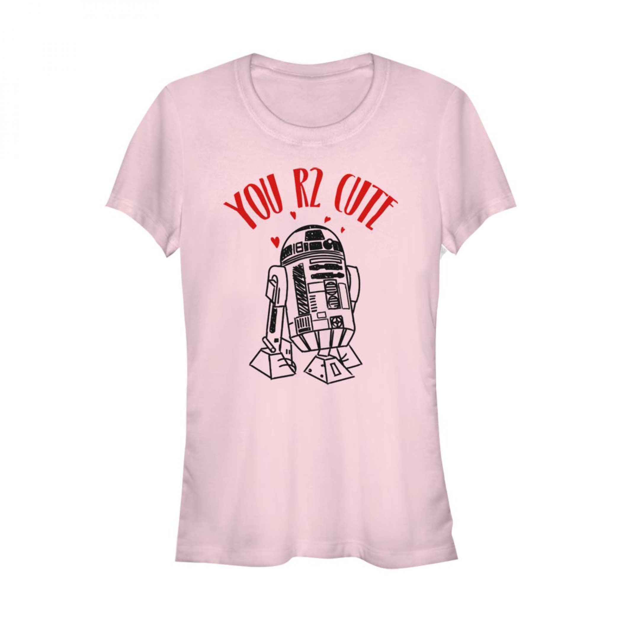 Star Wars You R2 Cute Women's Pink T-Shirt